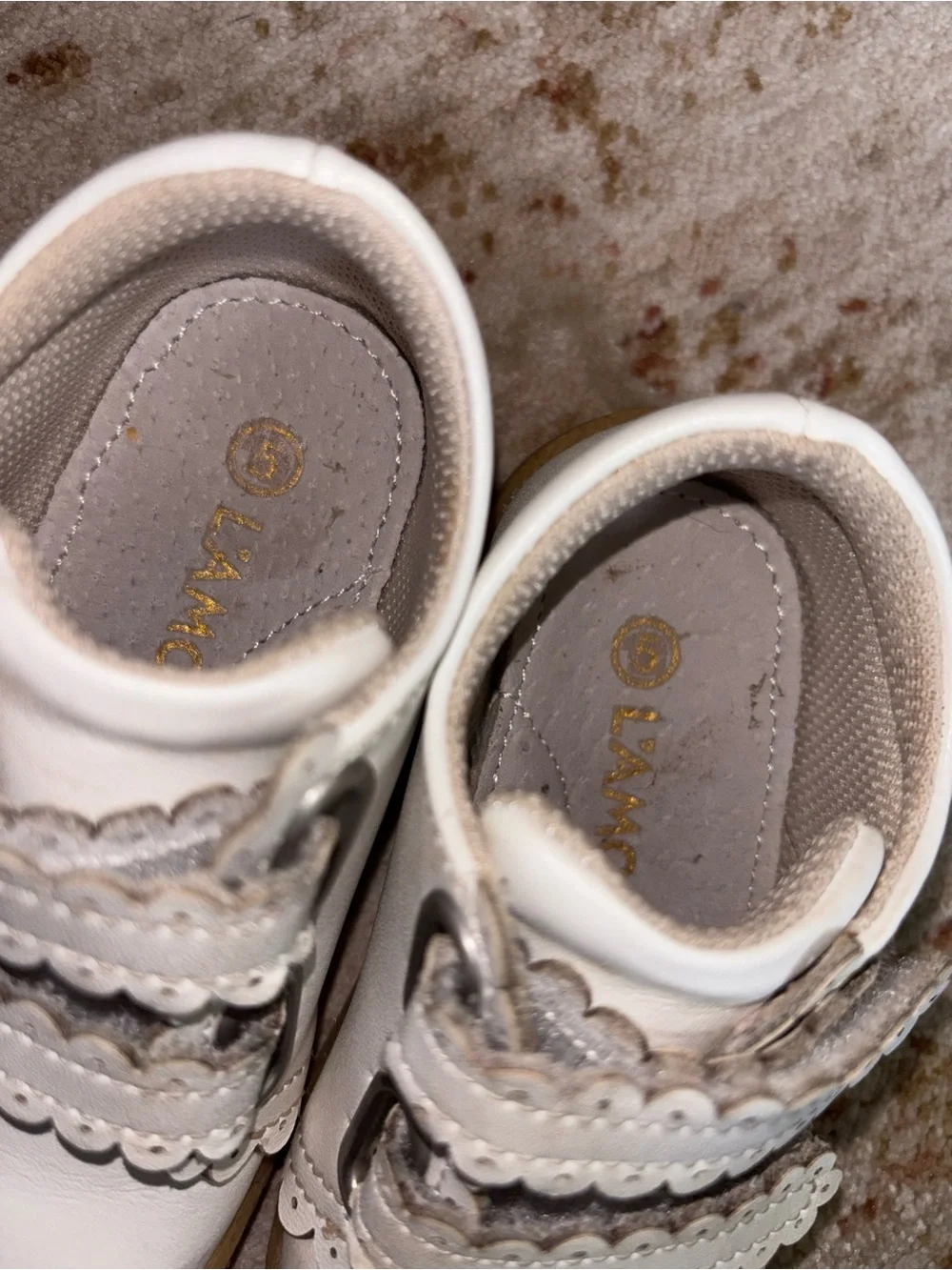 L’Amour Marisa Scalloped Toddler Shoes